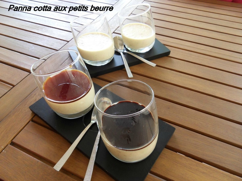 panna cotta aux petits beurre