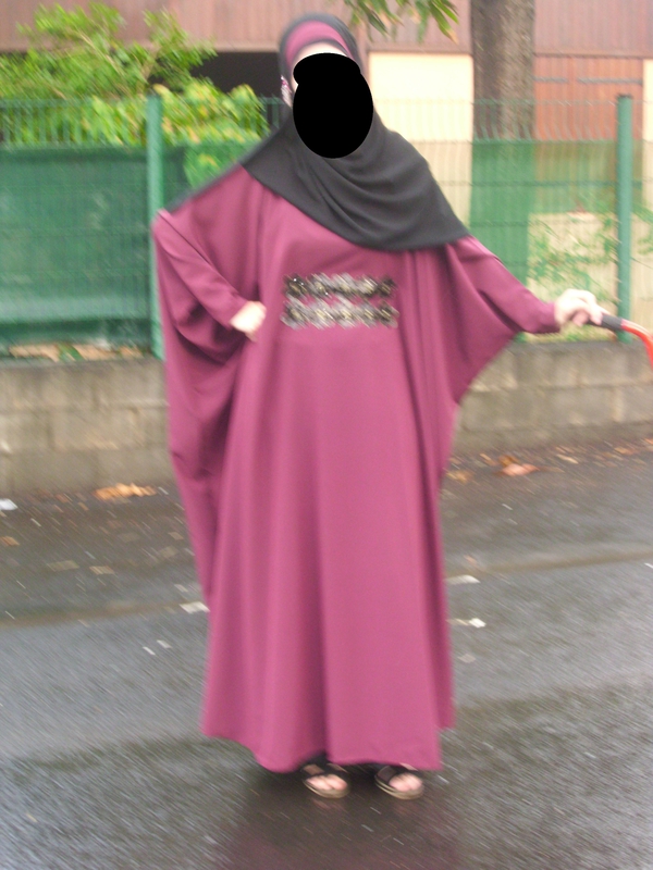 tuto patron  d une abaya  papillon  OUMAMINEDDINE