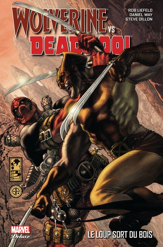 marvel deluxe wolverine vs deadpool le loup sort du bois