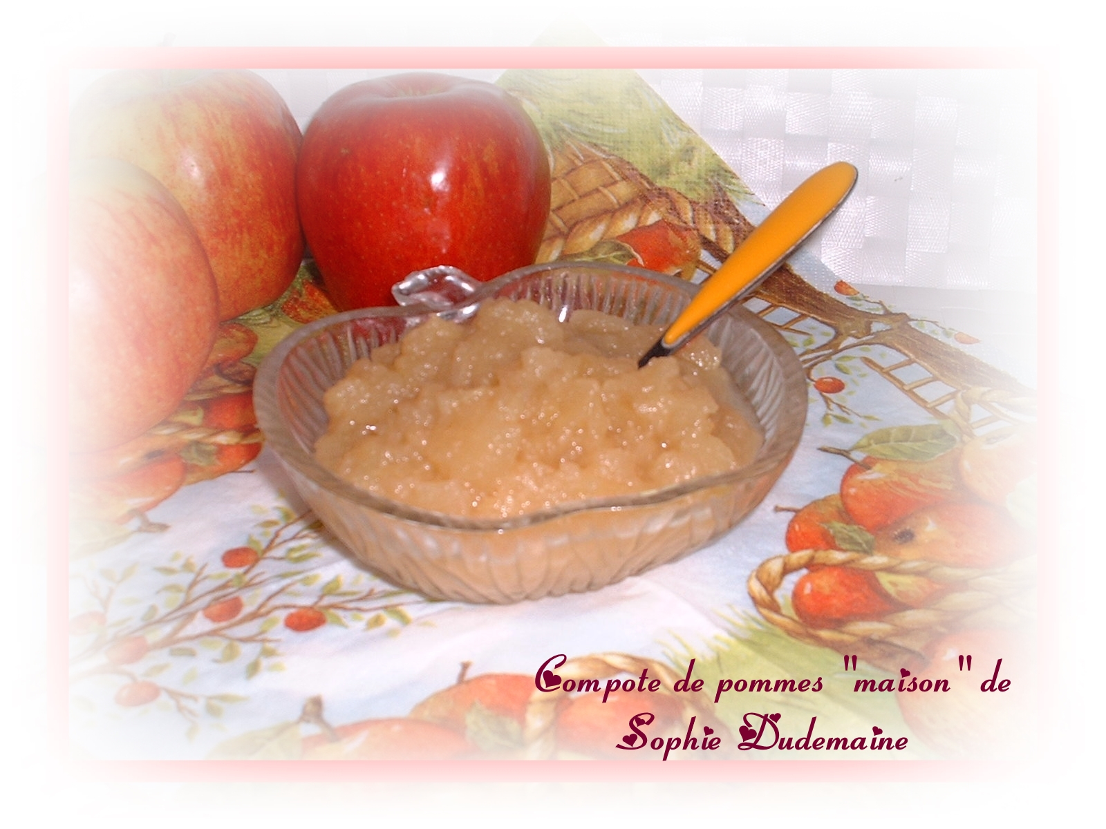 Compote de pommes "maison" de Sophie Dudemaine Chambre d'hôtes "Aux