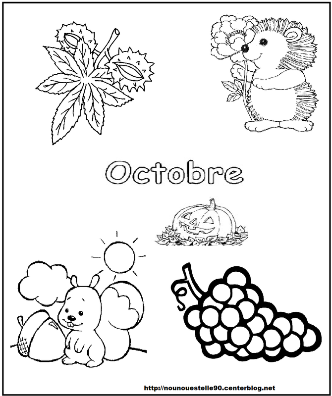 Coloriages octobre  Assistante maternelle au quotidien (celinefassmat)