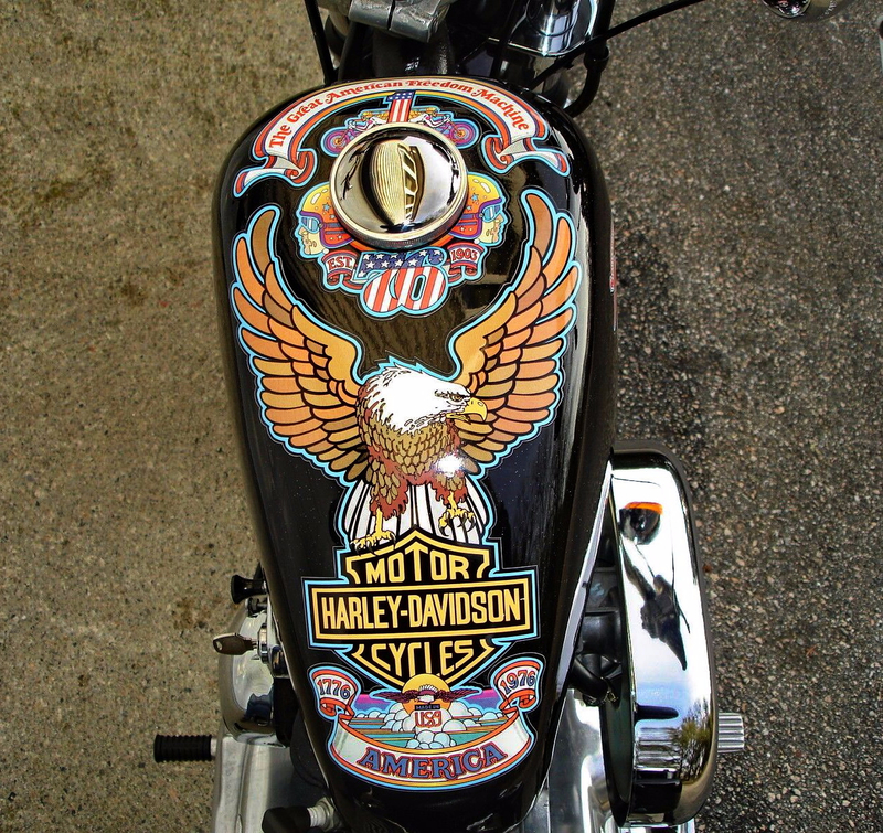 1976 Harley Sportster Réservoir Bicentenaire