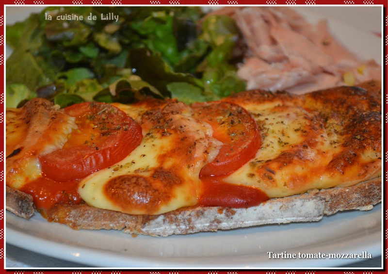 tartine tomate-mozza