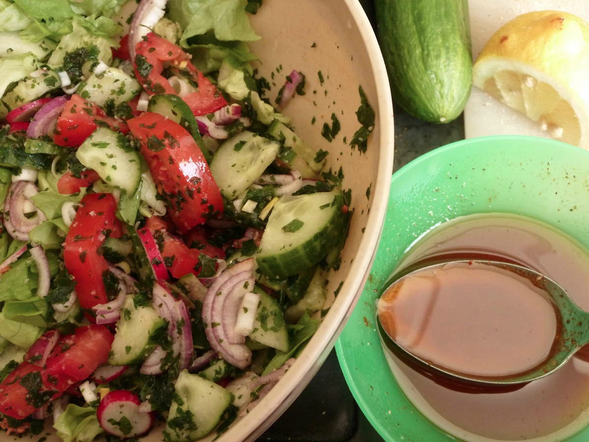 Poulet Zaatar Et Salade Fattouche Libanais Oranges Et Epices