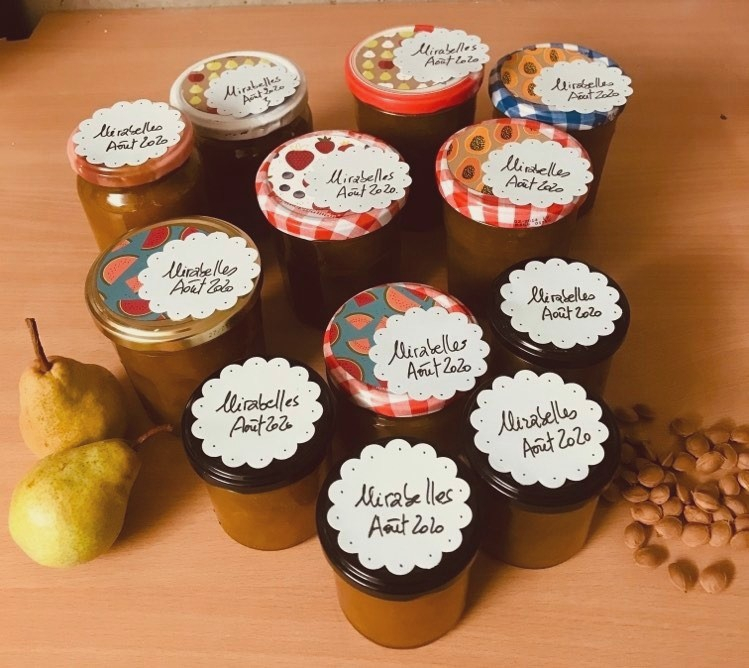 confitures Mirabelles Août 2020