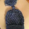 Bonnet de lutin bleu (taille unique)