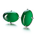A superb pair of jadeite and diamond earrings