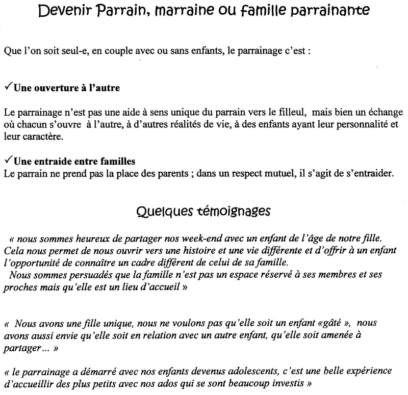 devenir parrain