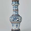 Blue and White Lamp Stand, Lê Dynasty 15th–16th c