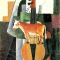 Kasimir Malevitch, Vache et violon, 1913