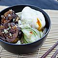 Nouilles udon aux aubergines caramélisées