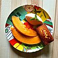 Melon, sorbet au melon, financiers extra-moelleux