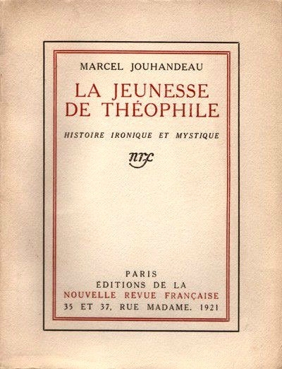 La_jeunesse_Théophile,_Marcel_Jouhandeau,_1921,_couv