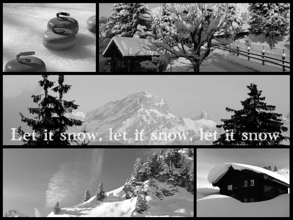 Collage let it snow