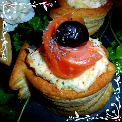 Vol Au Vent Farcis De Brandade Pommes De Terre Et Truite Fumee