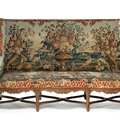 Mobilier de salon comprenant quatre fauteuils et un canapé, france, époque louis xiv, vers 1710 