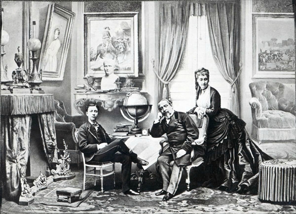 La_famille_impérial_en_exil_à_Camden_Place_1872