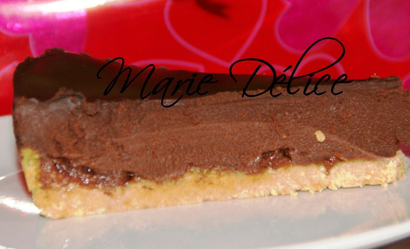 Gateau De St Valentin Palets Bretons Confiture Et Ganache Au Chocolat Marie Delice