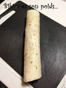Wrap jambon fumé-chèvre montage 4