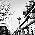 Alweig Monorail construction - Seattle