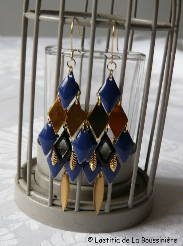 BO Losanges (bleu et or)