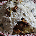 Saute de poulet aux legumes, sauce yaourt aux herbes