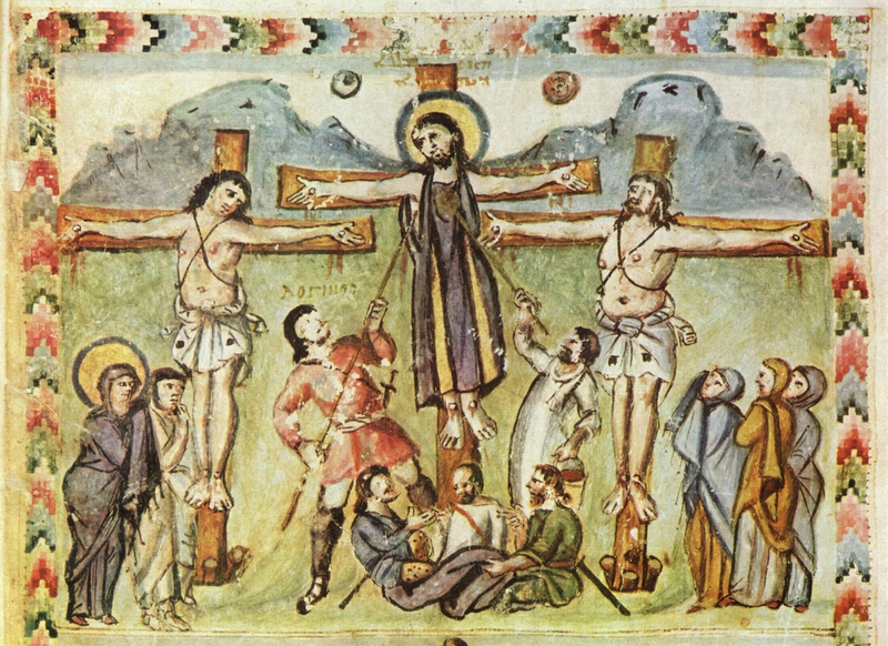 Croix, Evangile de Rabula, 586