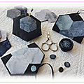 Paper piecing - carnet à aiguilles hexagones
