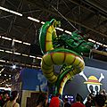 Un dragon sur le stand de Sony