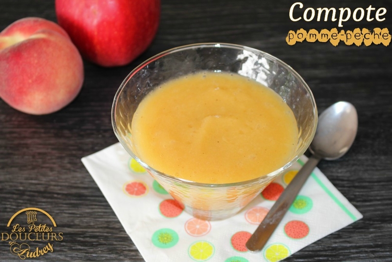Compote pommepêche Les petites douceurs d'Audrey
