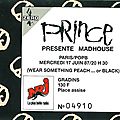 Prince - mercredi 17 juin 1987 - pop bercy (paris)
