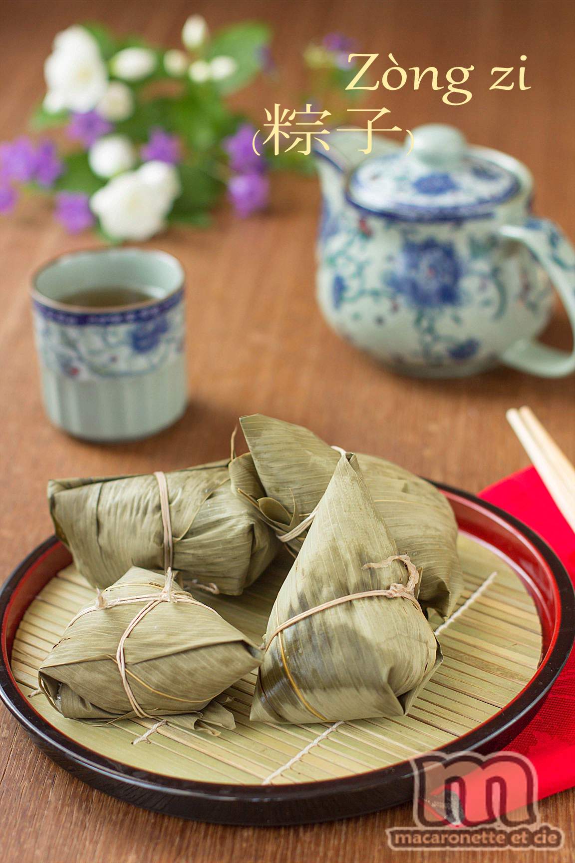 Zong Zi 粽子 Gateaux De Riz Gluant Triangulaires Fourres 2 Versions Pour Le Plaisir Macaronette Et Cie