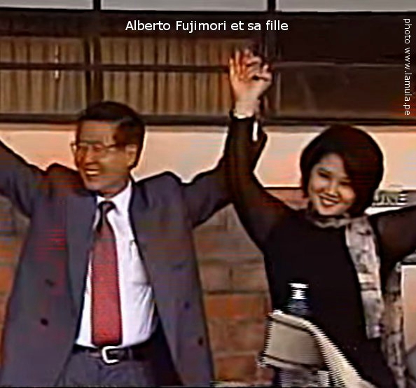 1995-Alberto Fujimori et sa fille