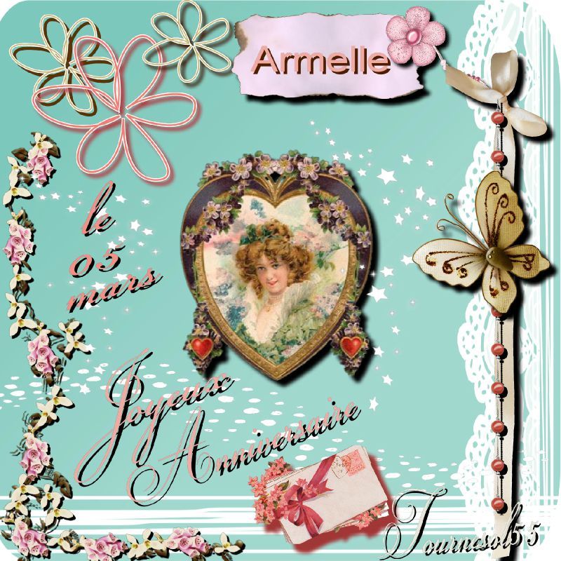 Armelle A Fete Son Anniversaire Hier Le Scrap De Tatietournesol