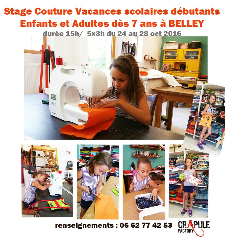 stage adulte enfant octobre 2016 crapule factory Belley
