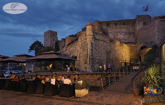 COLLIOURE_vue_de_nuit_le_chateau_royal