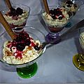 Coupe de crème de mascarpone et fruits rouges