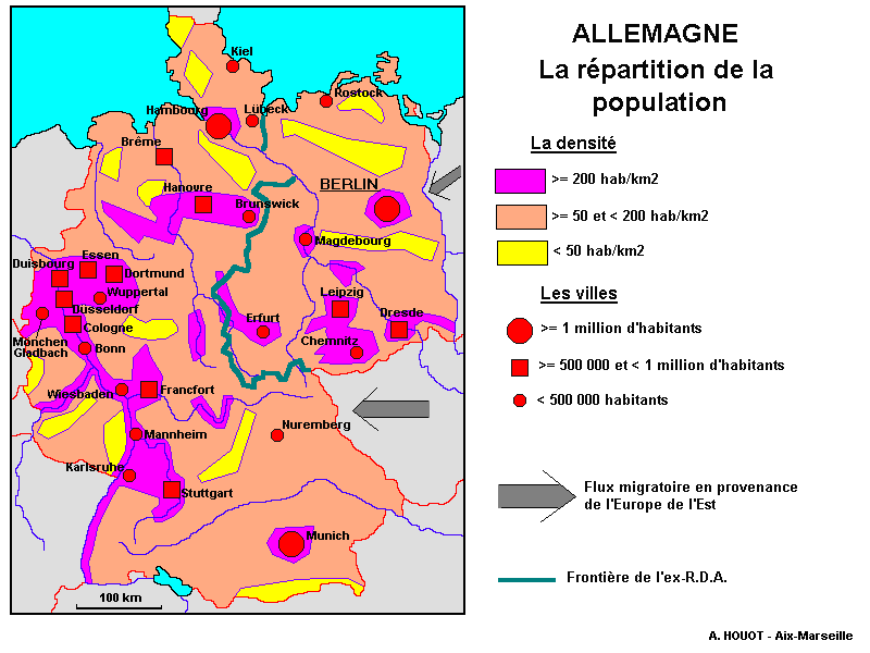 La population en allemagne