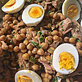 Salade de pois chiches au thon