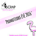 Les promotions d'été débarquent chez 4enscrap !