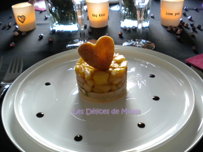Tatin au foie gras et aux pommes caramélisées flambées au Calvados 3