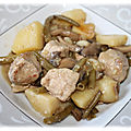 Sauté de porc aux champignons et pommes de terre