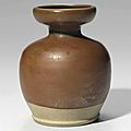 An unusual small yaozhou russet-glazed jar, northern song dynasty, 11th-12th century