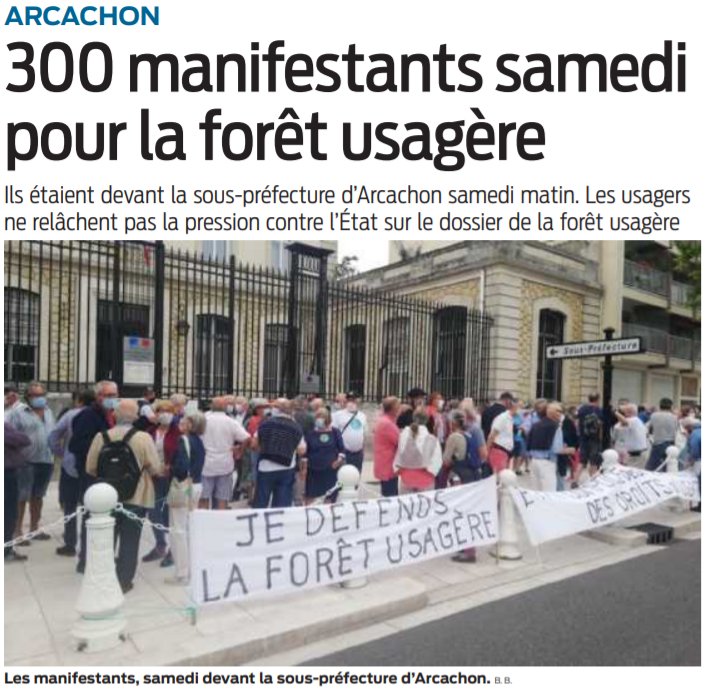 2021 06 14 SO 300 manifestants samedi pour la forêt usagère
