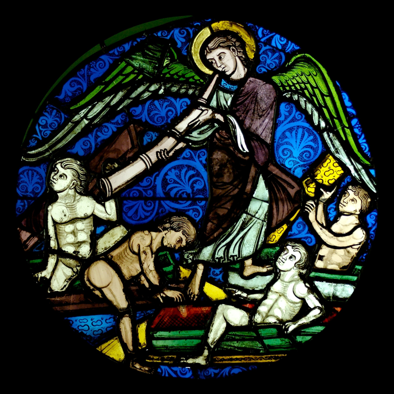 Resurrection des morts, vers 1200, vient de la Sainte Chapelle