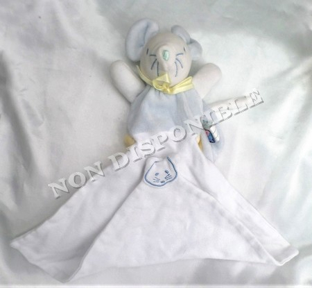 Doudou et Compagnie Marionnette Lapin blanc gris pcohe Carotte