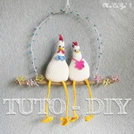 Tuto Poulette et Coquelet au crochet 190