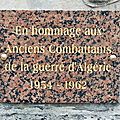 19 mars 2015 Hommage aux anciens combattants d'Algérie