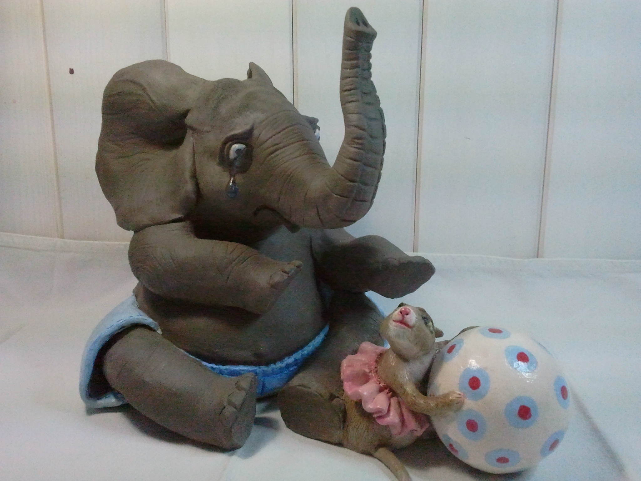sculpture éléphant et souris 2