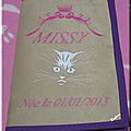 Protège pour carnet de santé de missy